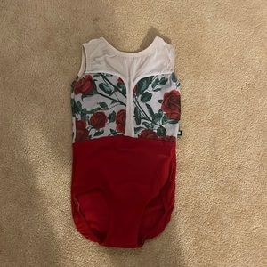 Floral Red and White Women's Luckyleo